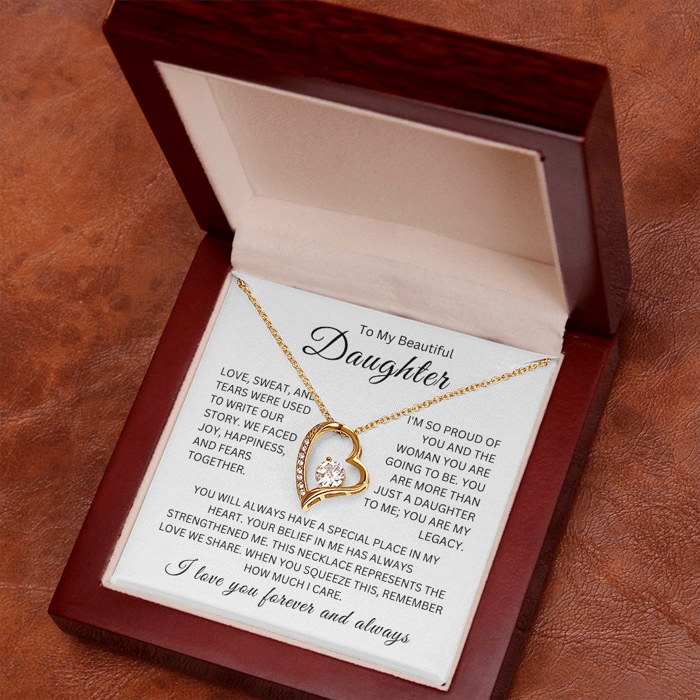 Beautiful Daughter Forever Love Necklace